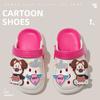 Nuevas pantuflas de verano con diseño de perro a rayas para niños y niñas. Ideales para usar al aire libre.