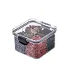 Frascos sellados de grado alimenticio al por mayor del fabricante, frascos transparentes cuadrados para almacenamiento en la cocina, cajas para almacenamiento de bocadillos, frutas secas, granos, especias