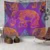 Tapiz de Amazon Transfronterizo ins Colgante Tela de Fondo Bohemio Mandala Elefante Tela de Pared Manta Decorativa Europea y Americana