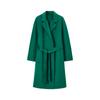 [Shengdu] Outono e Inverno m Família Ondulação de Água Clássico Estilo Roupão Lã Cashmere Lã de Lã Lã Exterior de Lã Lã Lã Face Dupla Feito à Mão para Mulheres