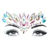 Procesamiento Pegatina de Tatuaje Facial Transfronterizo Personalizada Pegatina de Diamante Pegatina de Pedrería Impermeable Pegatina de Diamante Pegatina de Cristal de Gema Acrílico Facial