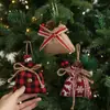 Saco da Sorte de Natal Transfronteiriço Pingente Bolsa de Linho Bolsa de Presente Pequena Bolsa de Presente Acessórios para Árvore de Natal Decoração Atacado