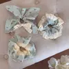 Scrunchie Cuadrado con Tema de Cereza para Mujer, Goma para el Cabello de Alta Gama en Colores Dulces, Cuerda para el Cabello, Diadema, Scrunchie