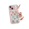 Funda para notas de cuaderno divertida con temática de animales, borde bicolor fresco, ventana grande, adecuada para iPhone 18/17 PRO