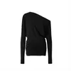 Vestido negro sexy para mujer, de un solo hombro, diseño de otoño, cintura asimétrica, corte ajustado, que realza la figura, deseo puro, minivestido bodycon