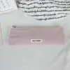 Bolsa de Armazenamento Longa com Zíper Cor Sólida Estilo Coreano Morandi, Simples e Versátil para Pincéis de Maquiagem e Porta-Moedas, Bolsa de Maquiagem Portátil