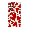 Venda Quente Transfronteiriça Design de Coração Vermelho Tela Cheia Adequado para Capa de Celular Samsung S25 Ultra Cobertura Total Película S24 Capa Protetora