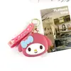 Linda Cartera de Monedas de Silicona Llavero Perro Canela Bolsa de Almacenamiento Llavero Colgante para Bolso Decoración Pequeño Regalo