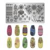 Fabricantes de Estilo Japonés Transfronterizos Suministran Tableros de Estampado para Uñas de Acero Inoxidable Plantillas de Transferencia para Impresión Pintada DIY Creatividad al por Mayor