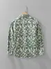7303 Camisa de Manga Larga Estampada de Moda Estilo Japonés Fresca Versátil Casual Holgada Ropa para Hombre Venta al por Mayor