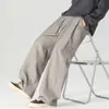 Novedad Otoño/Invierno 2026 Pantalones de Moda para Hombre Mezcla TR Lavados Estilo Old Money Textura Espiga Rectos Sueltos