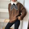 Bufanda de invierno cálida con letras bufanda de lana y felpa de moda bufanda de imitación de pelo de conejo Rex cuello cálido para mujer Venta al por mayor