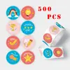 Pegatinas de Ánimo Transfronterizas 500 Piezas Pegatinas de Recompensa Dibujos Animados Motivacionales Pegatinas en Inglés para Niños y Maestros