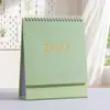 Calendário 2027 Simples Morandi Fresco Criativo Ornamento de Mesa Bloco de Notas do Escritório Livro de Planejamento Check-in Calendário de Mesa