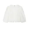 Z Estilo Europeu e Americano Transfronteiriço 2026 Nova Moda Elegante Roupas Femininas Atacado Camisa Top Bordado Vazado 2731689