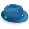 Gorra Jazz Luminosa de alta gama, colorida, con destellos, para adultos y niños, Gorra Mágica, especial para actuación en escenario, punto especial, al por mayor