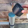 Accesorios para Escaleras Cubierta Antideslizante Negra Engrosada Telescópica Resistente al Desgaste Cubierta de Pie de Plástico Aleación de Aluminio Escalera de Bambú Almohadilla Redonda