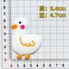 Parche de Pato Animado Lindo de Goma Suave de PVC Accesorios DIY Funda de Teléfono Imán para Refrigerador Accesorios de Decoración para el Hogar