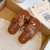 Chanclas de Dedo con Suela Suave para Niñas, Colección Primavera/Verano 2026, Estilo Retro de Nicho, Versátiles, para Exteriores, con Separador de Dedos, Sandalias de Playa para Niños