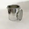 Cubo metálico para mezclar pintura de 1L, Taza de almacenamiento de 2L, 4 latas de pintura, Tanque de almacenamiento de líquido de 0.3L, Cubo metálico redondo sellado de 0.5L
