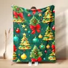 Manta Caliente de Venta Caliente en Amazon Regalo de Navidad Árbol de Navidad Manta de Franela Polar Manta para Siesta