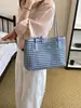 Bolsa Tote Vazada Tendência para Férias, Bolsa de Palha para Praia, Novo Estilo da Moda 2026, Bolsa de Ombro Única e Estilosa para Mãe e Filha