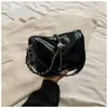 Bolso de Mujer Texturizado de Moda 2026 Primavera Nuevo Estilo Simple Moderno Brillante Elegante Bolso Cuadrado Pequeño Versión Coreana Bolso Cruzado de Nicho