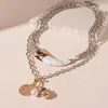 Collar Geométrico de Borlas Multicapa Transfronterizo Europeo y Americano Lujo Ligero Nicho Cadena de Clavícula Exagerada Moda Personalizada Collar de Alta Calidad