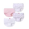 Calcinhas de Algodão para Meninas, Não Apertam, Roupa Íntima Infantil, Cuecas para Bebês, Quatro Peças por Caixa, em Estoque