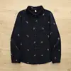 Nuevo Estilo Otoño 2026: Cárdigan de Gasa de Doble Capa con Bordado Artístico de Rosa, Cuello Solapa, Camisa de Manga Larga para Mujer
