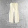 Pantalones Deportivos Casuales de Algodón Puro Pesado Estilo Americano Personalizados de la Isla Cai Xiang para Hombre, Pantalones de Pierna Recta Sueltos de Alta Gama, Pantalones de Moda Urbana para Hombre