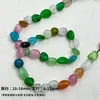 Pedra Natural Versátil Formato Cristal de Água-Marinha Contas Soltas Pulseira com Contas Colar Contas Acessórios para Joias DIY Material