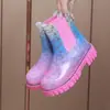 Botas de Chuva Martin Transfronteiriças para Mulheres, Novo Estilo, Sapatos Impermeáveis de Solado Grosso, Botas de Chuva de Gelatina Antiderrapantes de Cano Curto Estilo Japonês