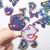 Adesivos de Tecido Bordados com 26 Letras em Inglês, Adesivos de Patch, Jeans Laváveis Sem Costura, Patches para Decoração de Roupas, Adesivos para Bagagem