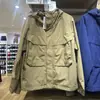 Roupas à Prova de Vento para Montanhismo Estilo Japonês Masculinas e Femininas, Jaqueta de Trabalho Impermeável Solta com Capuz, Casual ao Ar Livre 478231