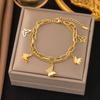 Pulsera de Acero Inoxidable Nueva Estilo Ins Versátil No se Desvanece Joyería de Mano Moda Joyería de Pulsera para Mujeres