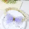 Nueva Banda para la Cabeza de Gasa de Perlas para Niñas de Venta Caliente Transfronteriza Estilo Coreano No Elástica Alta Elasticidad Pequeña Fresca