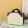 Mini maleta de 13 pulgadas, estuche de maquillaje, caja de almacenamiento de oso de dibujos animados, maleta de viaje pequeña y ligera