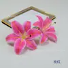 15cm Flor de Lírio de Filme Artificial Impressão 3D Lírio Evento de Casamento Flor de Mesa Flor de Carro Buquê de Flor Falsa DIY
