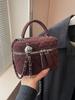 Bolso de Mujer 2024 Nueva Moda Moderna Textious Nicho Bolso Cruzado Ins Esmerilado Portátil Romboidal Cadena Bolso Balde