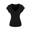 Camiseta de Manga Corta de Tencel Estilo Puro Deseo para Mujer, Nuevo Modelo Primavera/Verano, Top Sexy Ajustado Ligeramente Transparente, Camiseta Base Adelgazante que Ceñe la Cintura