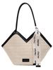 Bolso de Paja Tejida de Gran Capacidad Transfronterizo para Mujer, Nuevo Estilo de Nicho Primavera/Verano 2026, Bolso de Hombro para Vacaciones en la Playa