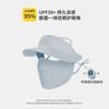 Sombrero Ventilado con Visera Protector Solar para Mujer Anti-UV para Montar Conducir Nailon Seda de Hielo Máscara Facial Completa Face Gini