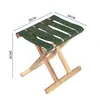 Taburete Plegable Portátil de Madera Maciza de Espino para Uso Doméstico Pequeño para Niños y Adultos, Silla de Exterior, Silla de Pesca, Taburete