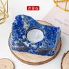 Cross-border Natural Ametista Rosa Cristal Original Pedra Candlestick Ornamentos Aromaterapia Castiçal Natal Holiday Home Ornaments