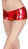 3002 Traje de Rendimiento para Nightclub de Pole Dance Pantalones Cortos de Cuero Patentado Ropa Interior Sexy Pantalones Cortos Sexy Bronceados Bragas 7 Colores