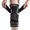 Rodillera Deportiva Color Cobre Nylon Montañismo Baloncesto Correa de Compresión Soporte Transpirable Menisco Articulación Rodilla Correr Protector