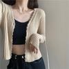Estilo Transfronteiriço Outono Novo Estilo Decote V Cor Pura Tricotado Feminino Estilo Coreano Listrado Canelado Cintura Alta Justo Suéter com Xale