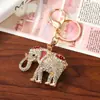 Llavero de Elefante con Pedrería Transfronterizo Colgante para Llave de Coche Accesorios Creativos de Colgante de Elefante Llavero Estilo Coreano Regalo