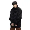 Sudadera con capucha de cuello alto americana de peso pesado para Otoño Invierno para Hombre con Capucha Holgada Streetwear Fresca Funcional para Pareja Chaqueta Deportiva Casual Tendencia ins